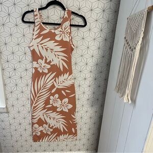 Roxy Hawaiian Print Sheath Dress